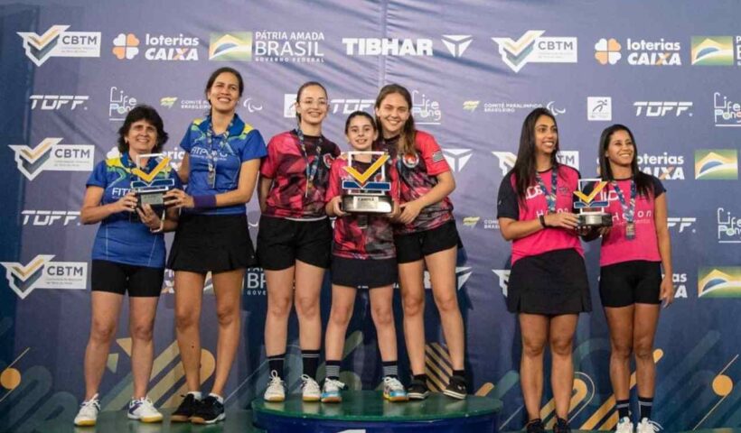 Mesatenistas de Bertioga conquistam título inédito em campeonato brasileiro. Foto: Divulgação/PMB